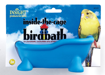 Inside the Cage Bird Bath